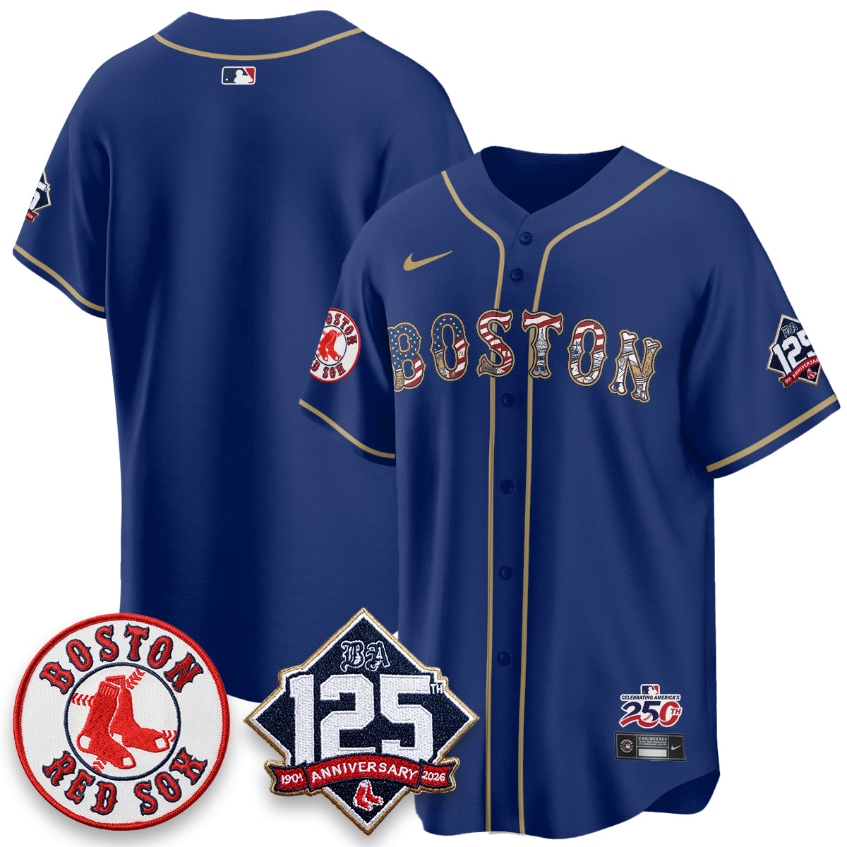 BOS 2026 Independence Day USA Vapor Limited Jersey - Stitched-NQD