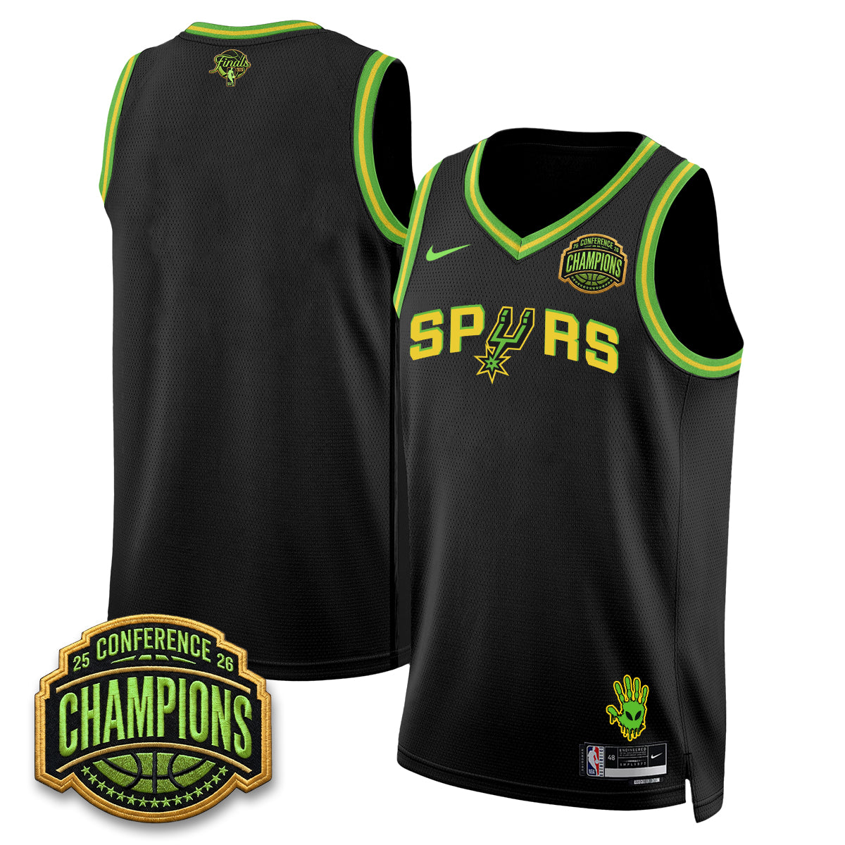 SAS 2026 Basketball Finals Alien Style Vapor Jersey - Stitched