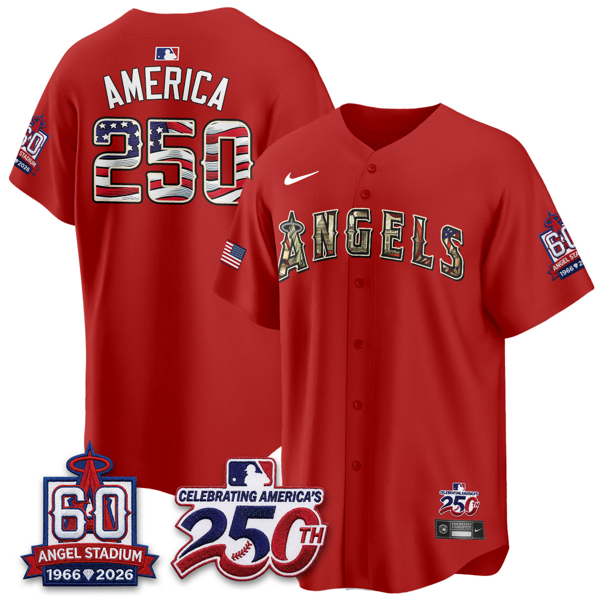 LAA 2026 Independence Day USA Vapor Limited Jersey - Stitched-NQD