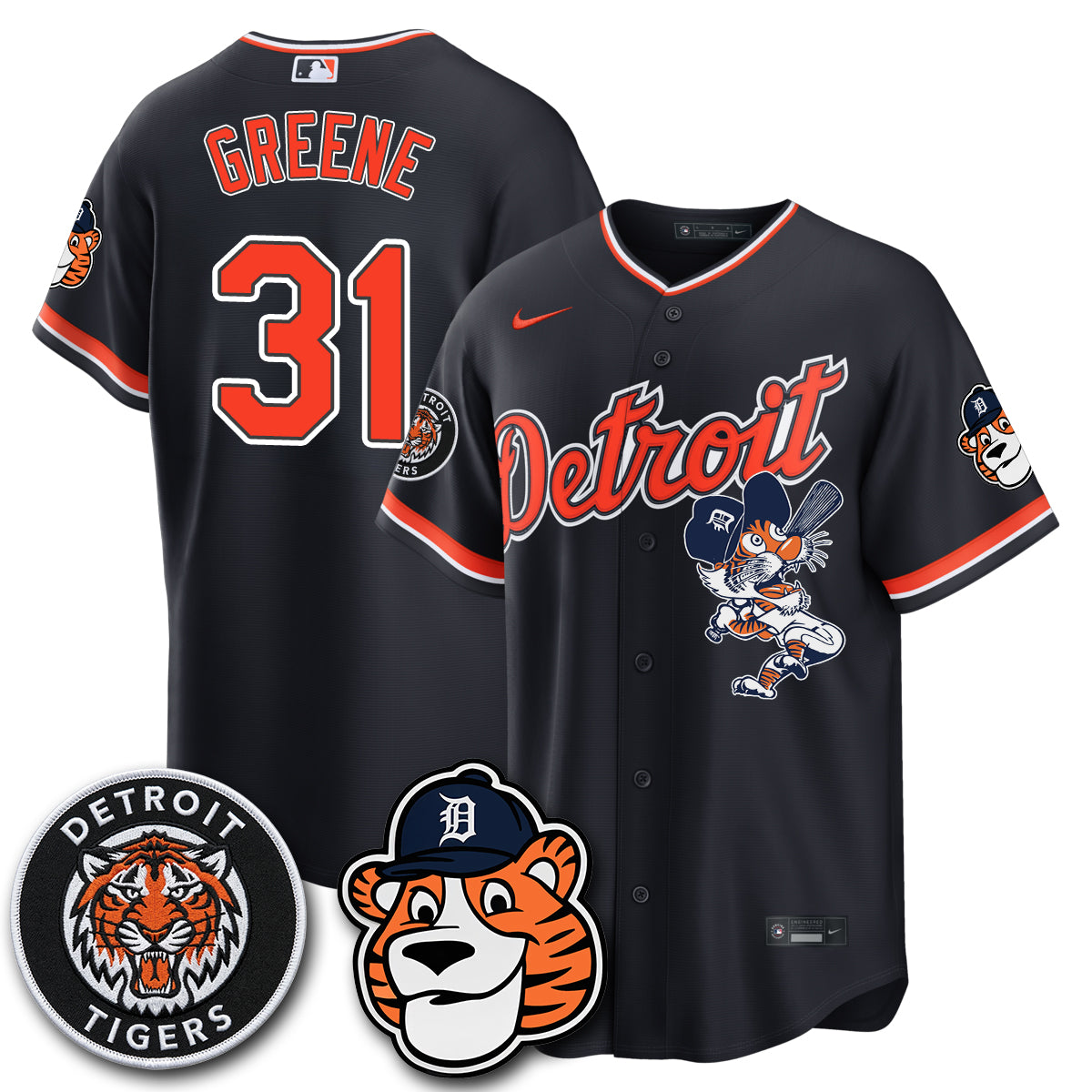 Detroit Tigers Paws Edition Vapor Limited Jersey - Stitched