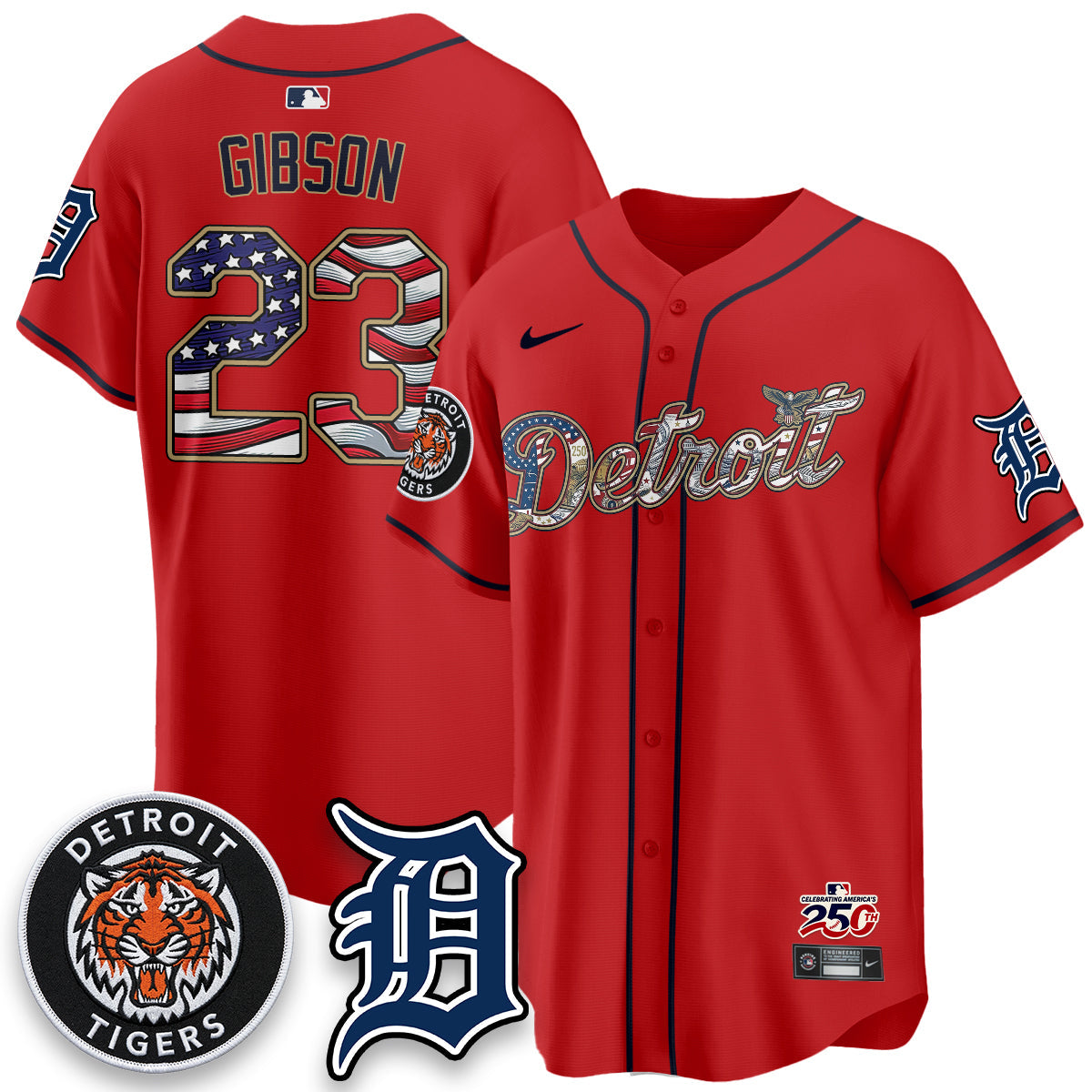 DET 2026 Independence Day USA Vapor Limited Jersey - Stitched-NQD