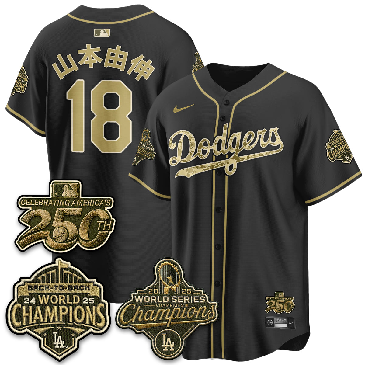 LAD Military Appreciation Game Day Jersey -All Stitched