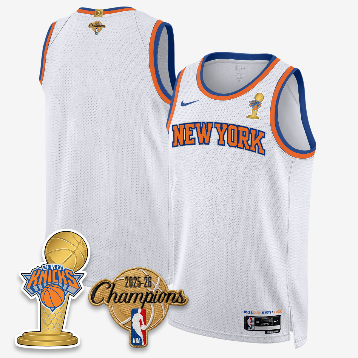 NYK 2026 Basketball Champions Vapor Jersey - Stitched1-NQD
