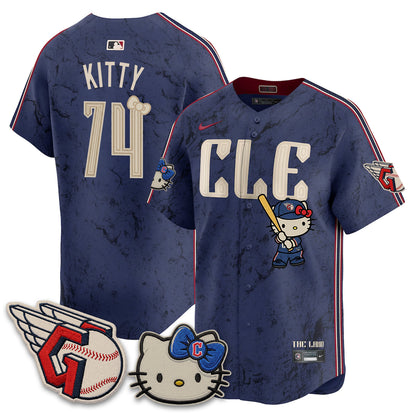 Cleveland Guardians x Meow KT Vapor Jersey - Stitched-NQD