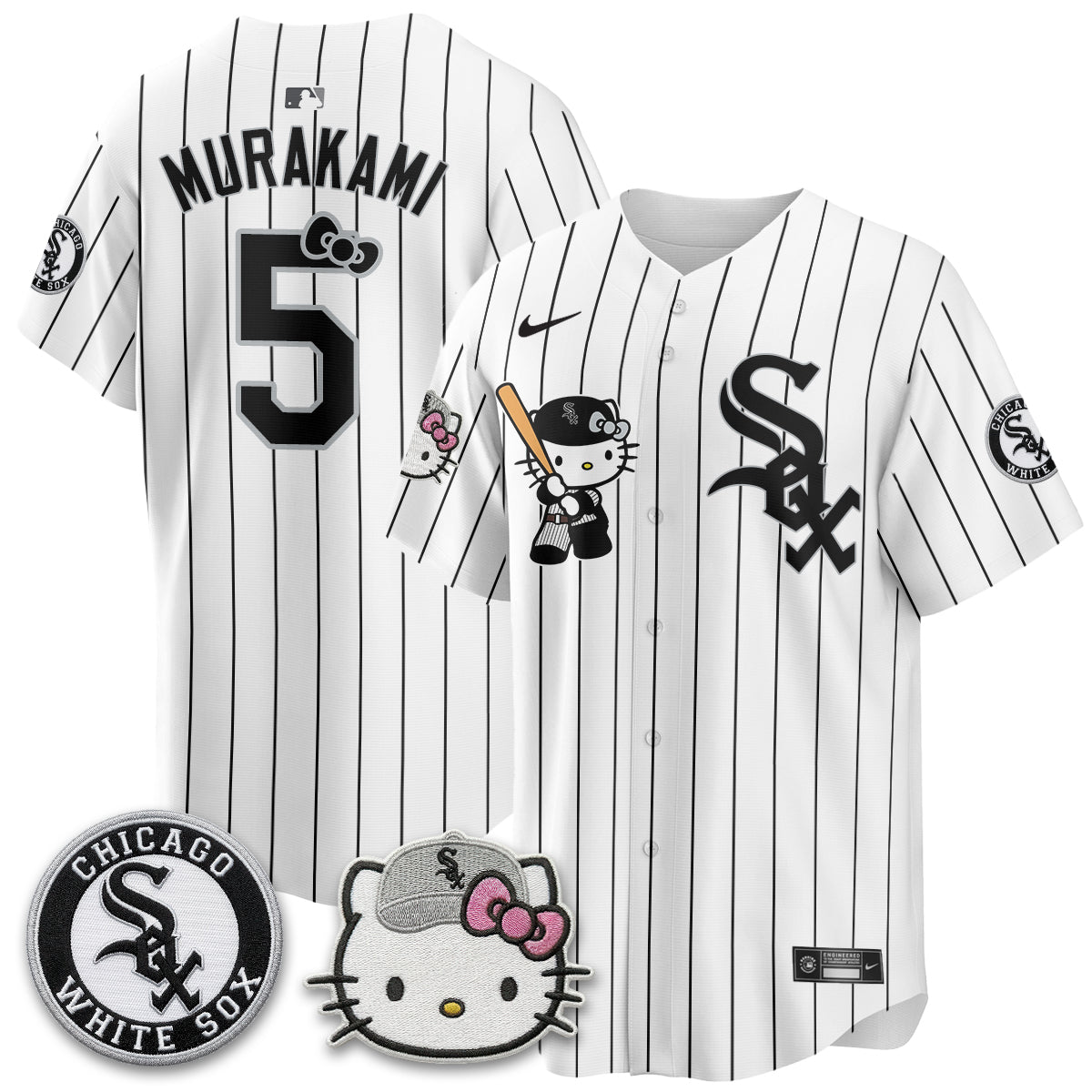 Chicago White Sox x Meow KT Vapor Jersey - Stitched-NQD