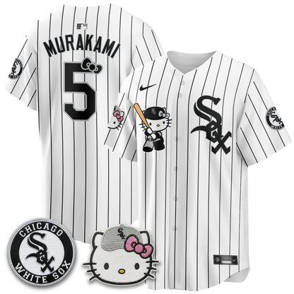 Chicago White Sox x Meow KT Vapor Jersey - Stitched-NQD