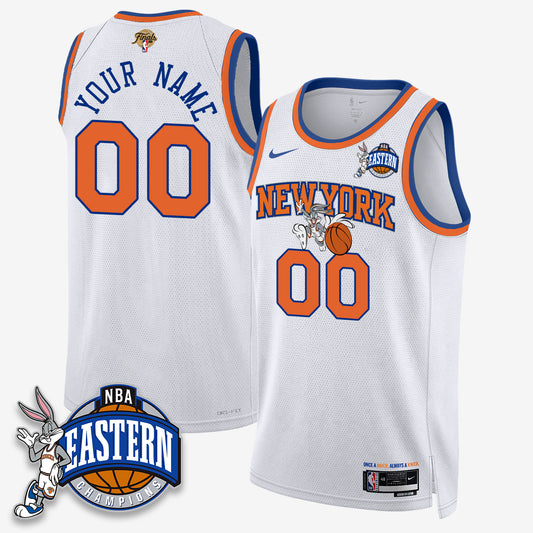 NYK 2026 NBA Finals x Bunny Vapor Custom Jersey - Stitched