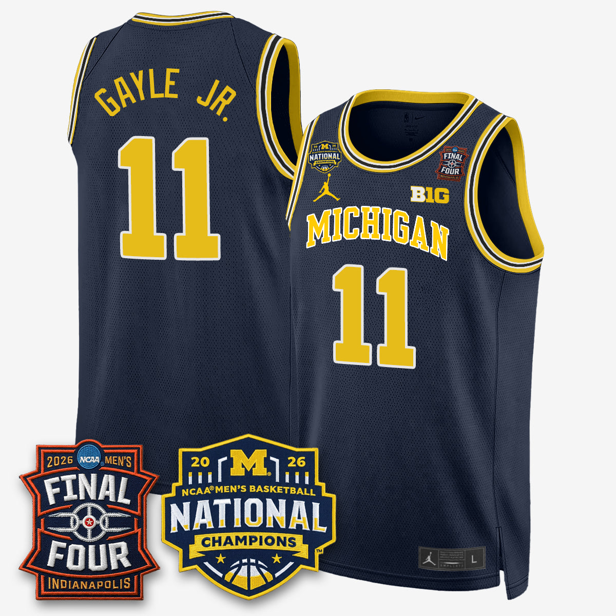 MICH 2026 NCAA Basketball Champions Limited Jersey - Stitched-NQD