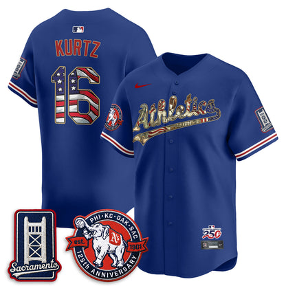 OAK  2026 Independence Day USA Vapor Jersey - Stitched-NQD