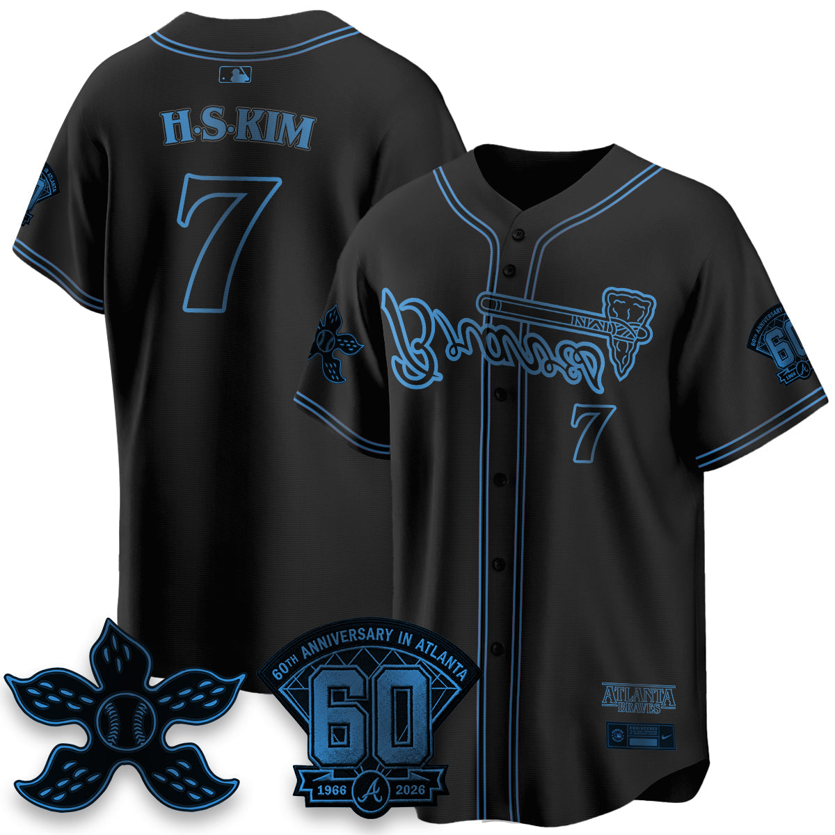 ATL x Stranger Things Vapor Jersey V2- Stitched-NQD