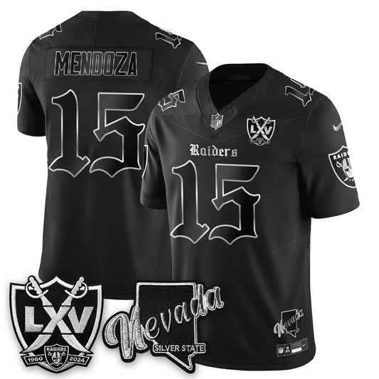 LVR Fernando Mendoza No.1 #15 Gothic Edition Jersey - All Stitched V2