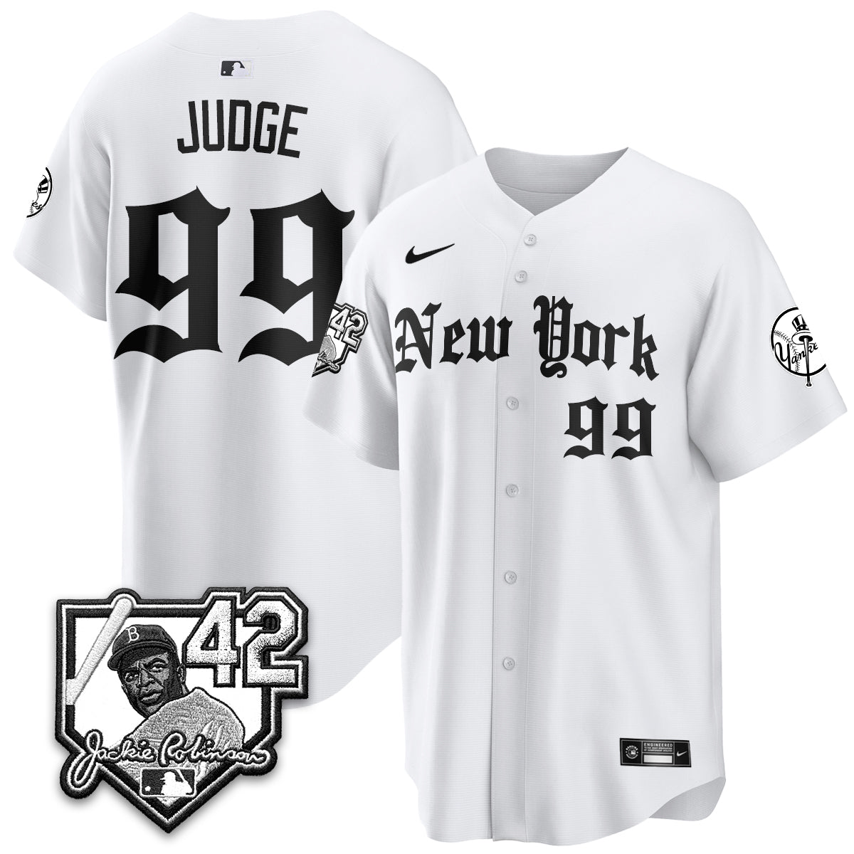 NYY 2026 Jackie Robinson Day Gothic Vapor Limited Jersey - Stitched-NQD
