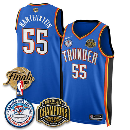 OKC 2026 NBA Western Conference Champions Vapor Jersey - Stitched-NQD
