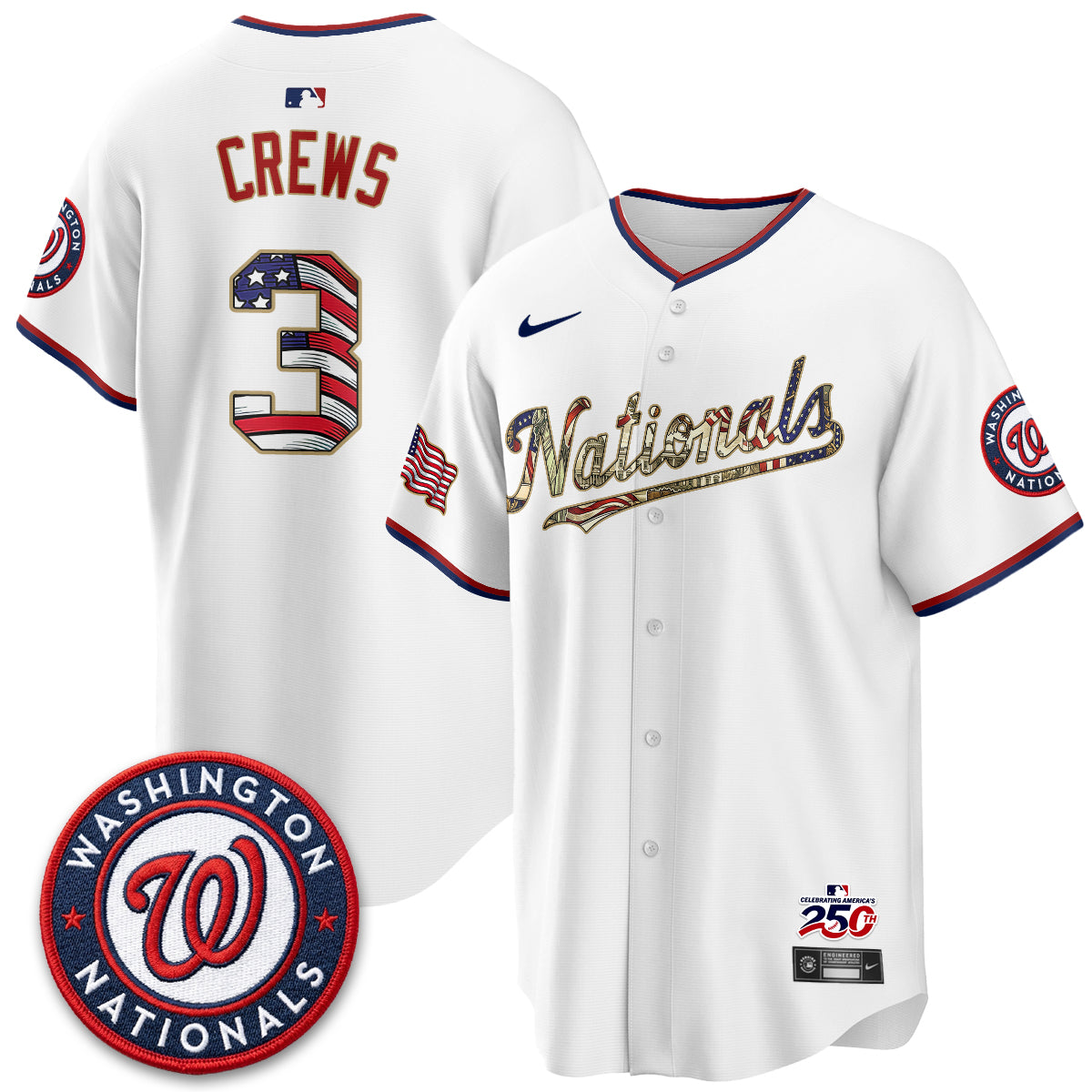 WSH 2026 Independence Day USA Vapor Jersey - Stitched-NQD
