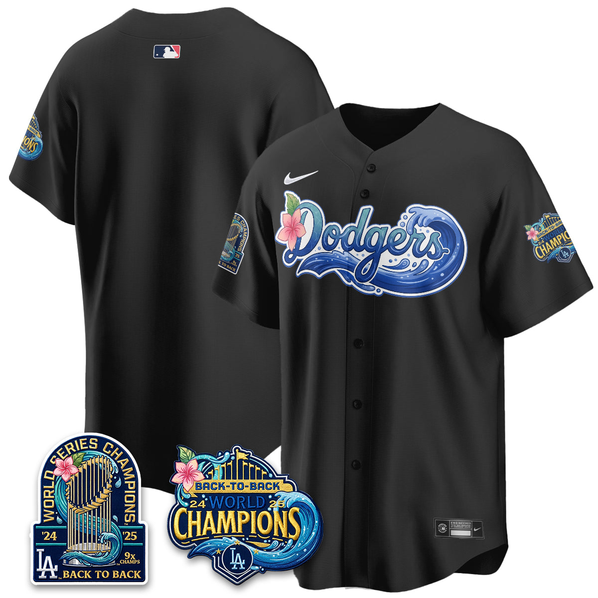 LAD Blue Aloha Paradise Jersey Vapor Limited Jersey - All Stitched
