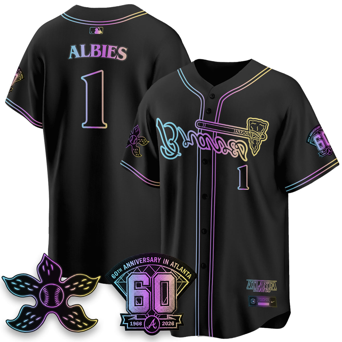 ATL x Stranger Things Vapor Jersey V2- Stitched-NQD
