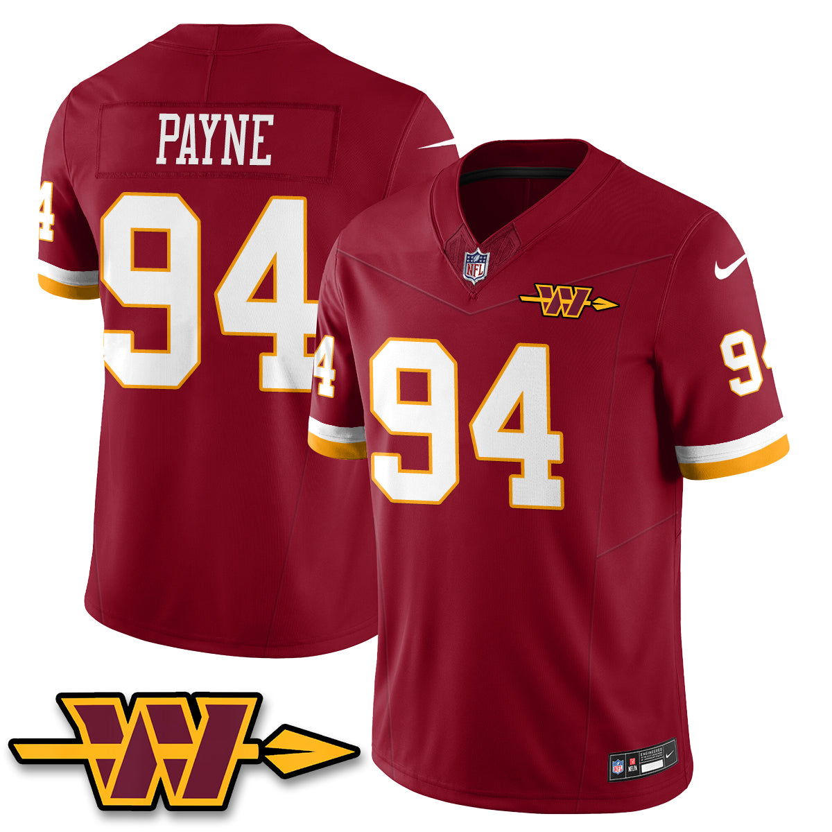 WAS Hail Raiser Vapor Jersey - Stitched-NQD