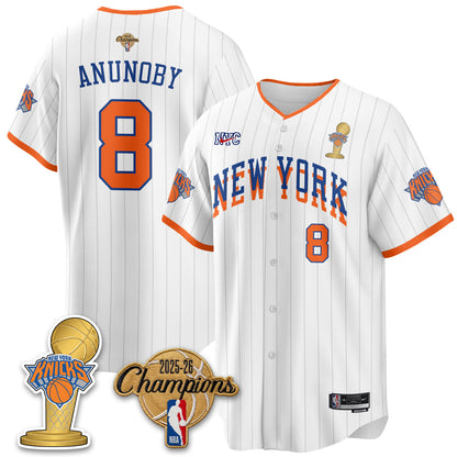 NYK 2026 NBA Champions Vapor Jersey - Stitched-NQD