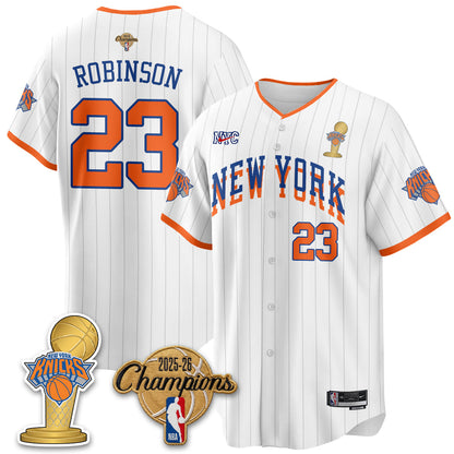 NYK 2026 NBA Champions Vapor Jersey - Stitched-NQD