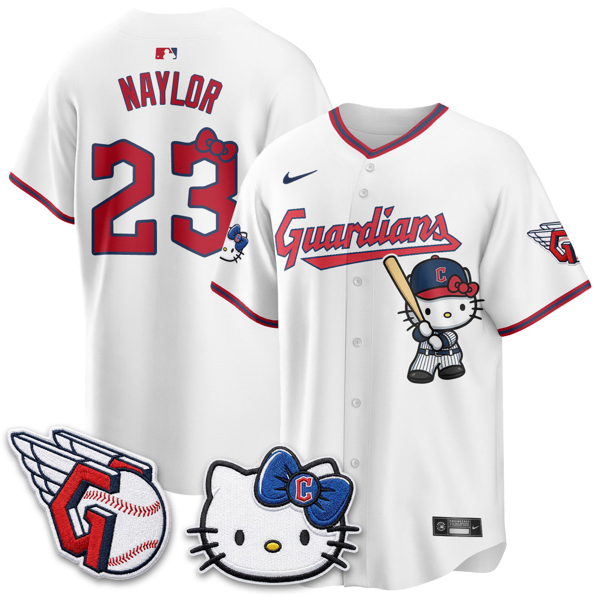 Cleveland Guardians x Meow KT Vapor Jersey - Stitched-NQD