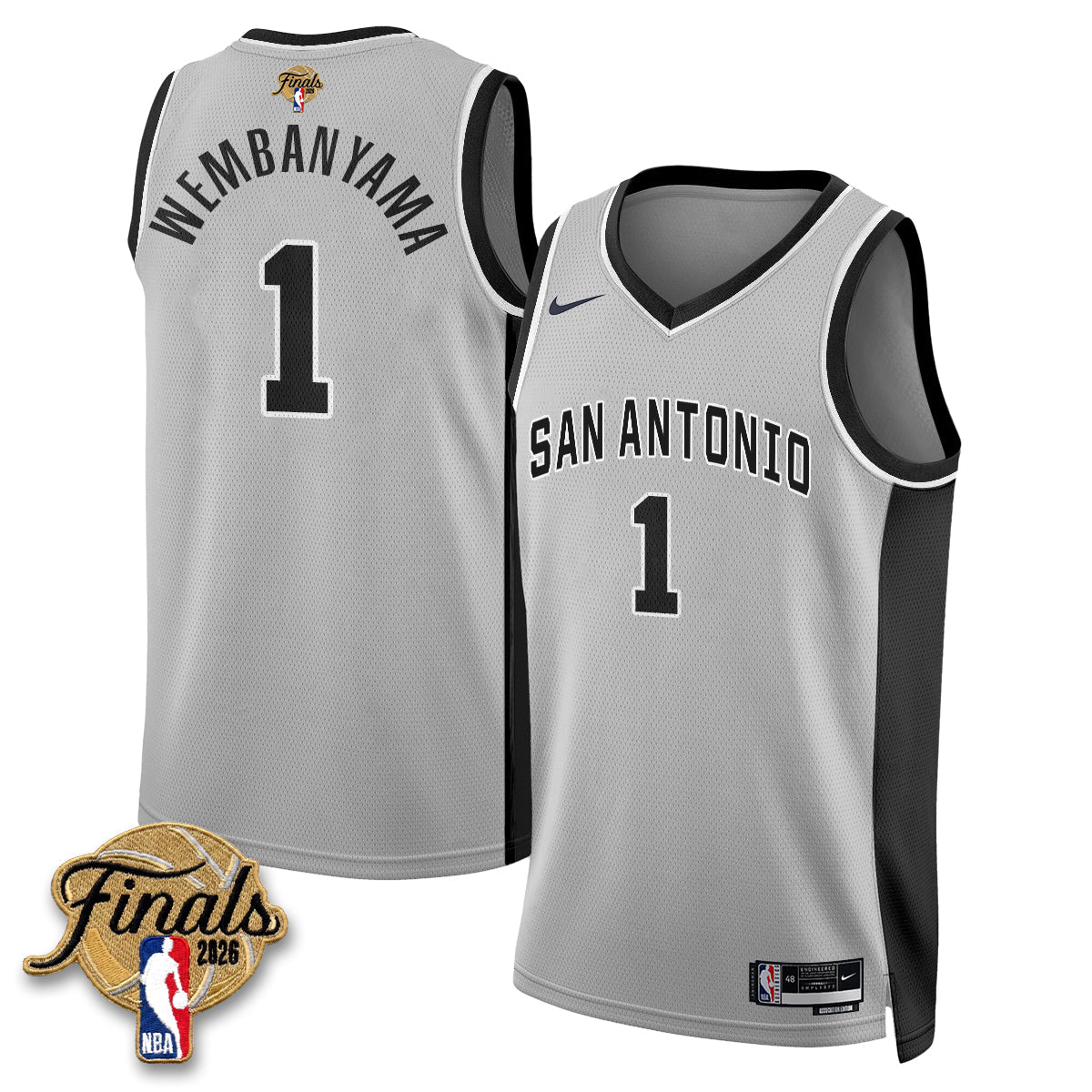 SAS 2026 NBA Western Conference Champions Vapor Jersey V2- Stitched-NQD