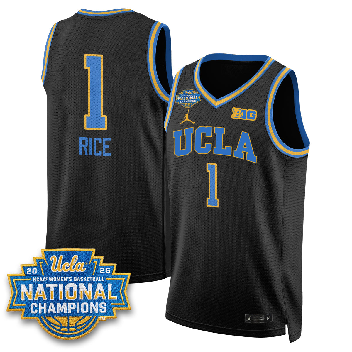 UCLA Women's Basketball National Champion 2026 Gear Limited Jersey -  Stitched-NQD