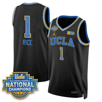 UCLA Women's Basketball National Champion 2026 Gear Limited Jersey -  Stitched-NQD