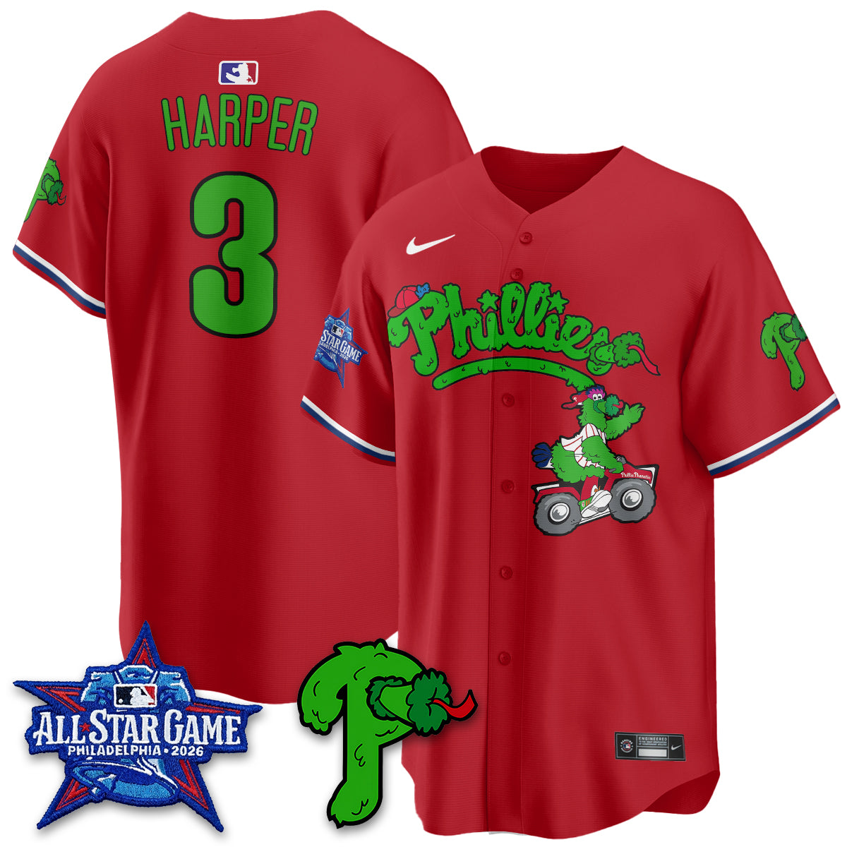 Philadelphia Phillies Phanatic Vapor Limited Jersey V2- Stitched