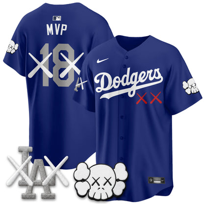 Los Angeles Dodgers x KAWS Edition Vapor Jersey - Stitched
