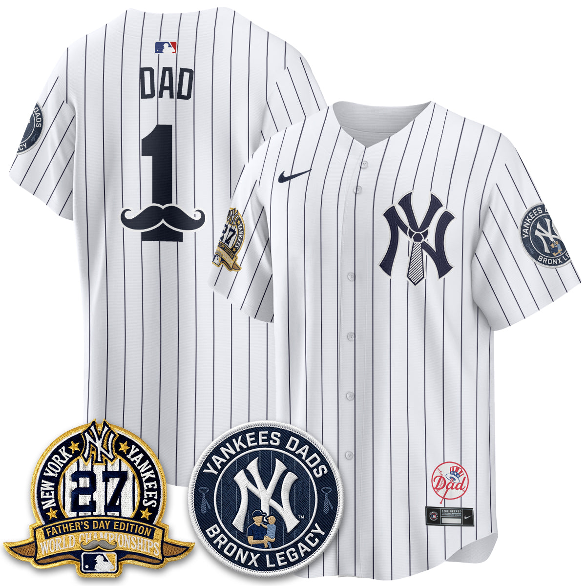 NYY Happy Father's Day 2026 Jersey - Stitched