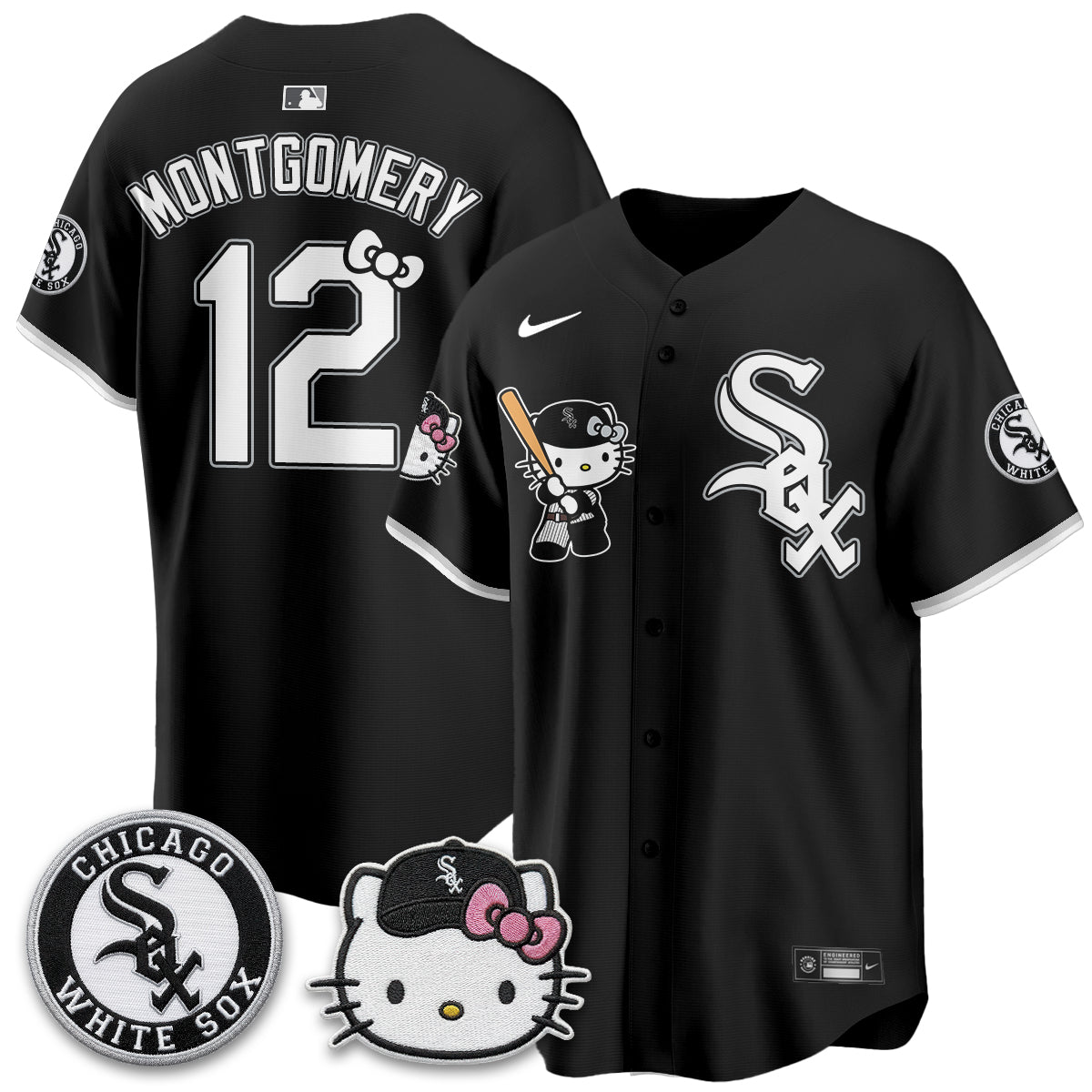 Chicago White Sox x Meow KT Vapor Jersey - Stitched-NQD