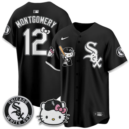 Chicago White Sox x Meow KT Vapor Jersey - Stitched-NQD