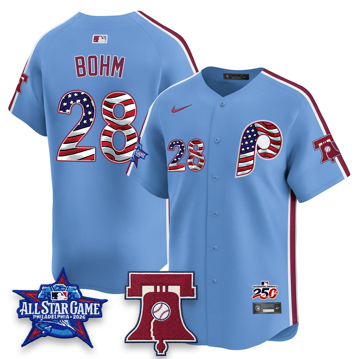 PHI 2026 Independence Day USA Vapor Limited Jersey - Stitched-DQM