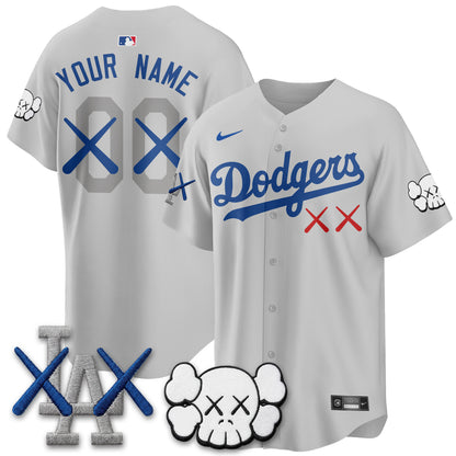 Los Angeles Dodgers x KAWS Edition Vapor Custom Jersey - Stitched