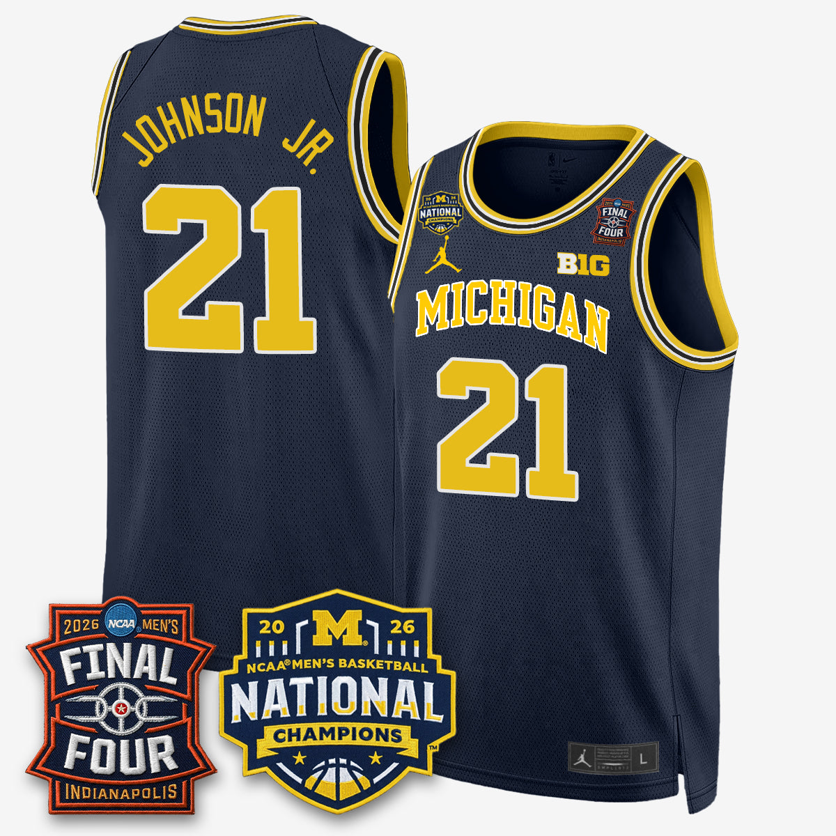 MICH 2026 NCAA Basketball Champions Limited Jersey - Stitched-NQD