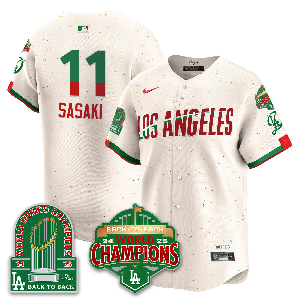 LAD Mexico Vapor Limited Jersey - 9x & B2B Champs - All Stitched