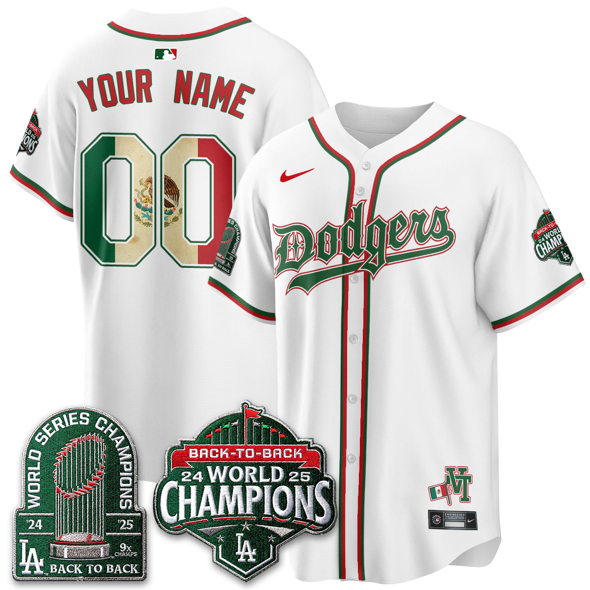LAD x Mexico Style Vapor Custom Jersey - Stitched-NQD