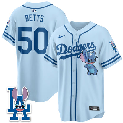 Los Angeles Dodgers x Blue Alien Edition Vapor Jersey - Stitched