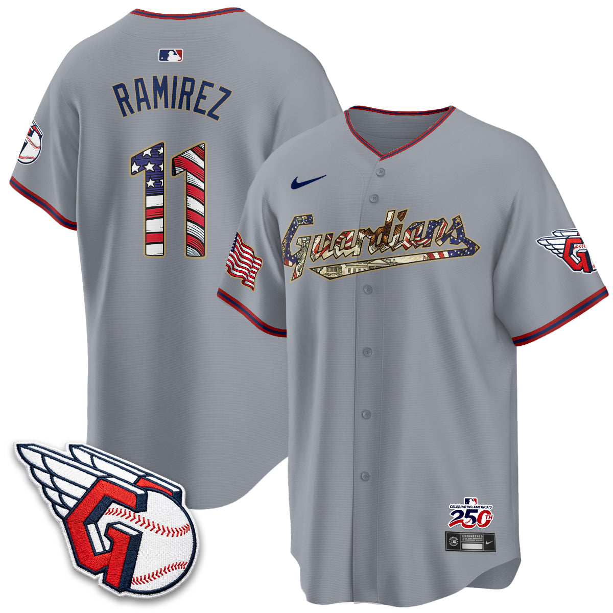 CLE 2026 Independence Day USA Vapor Jersey - Stitched-NQD
