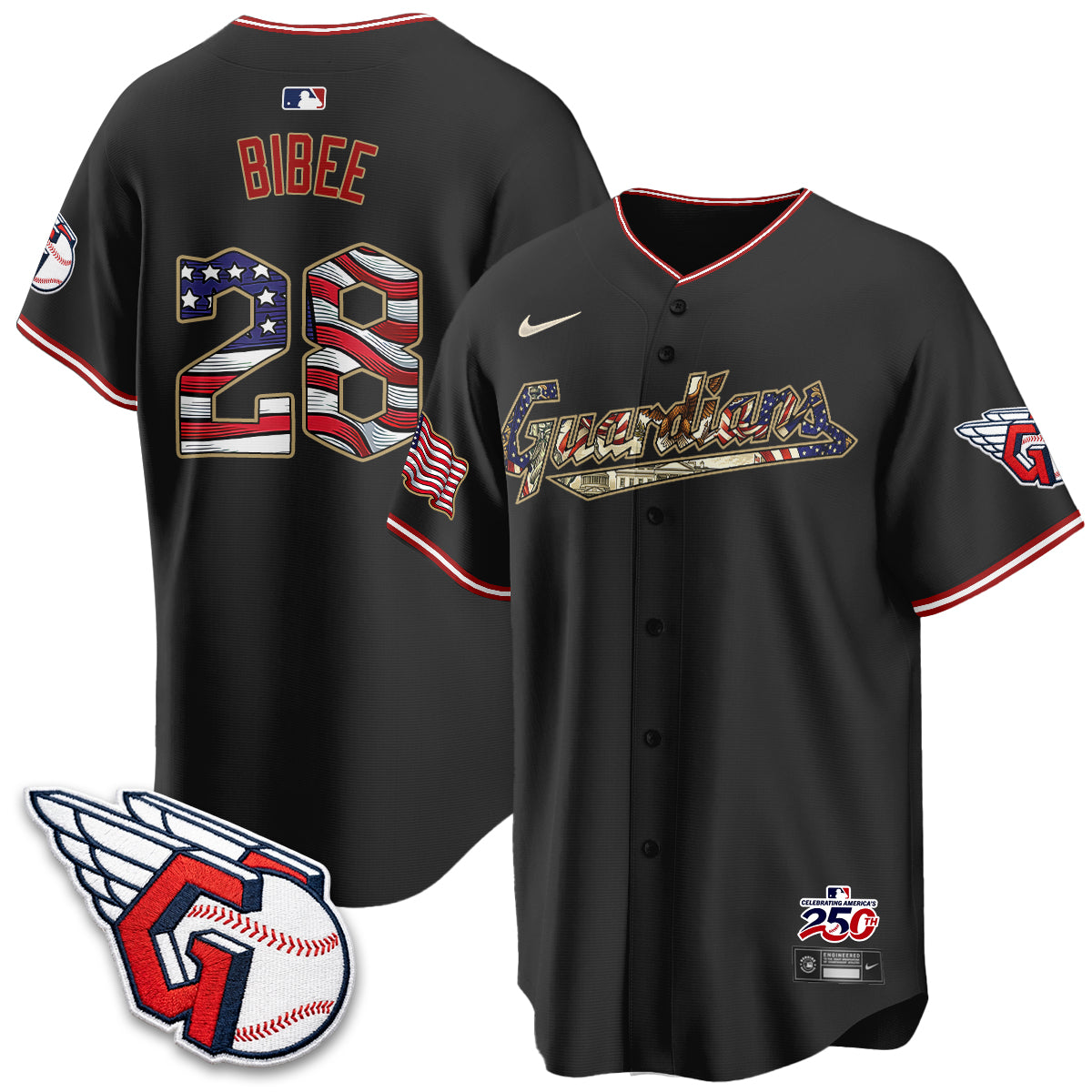 CLE 2026 Independence Day USA Vapor Jersey - Stitched-NQD