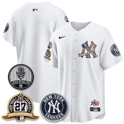 NYY Independence Day USA Vapor Limited Jersey - Stitched-NQD