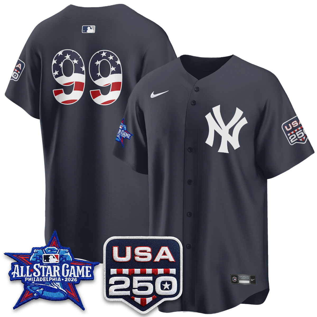 NYY  2026 All Star Edition Vapor Jersey - Stitched
