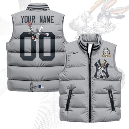 New York Yankees Edition Unisex Custom Puffer Vest - Printed-NQD