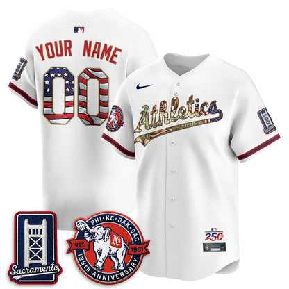 OAK  2026 Independence Day USA Vapor Custom Jersey - Stitched-NQD