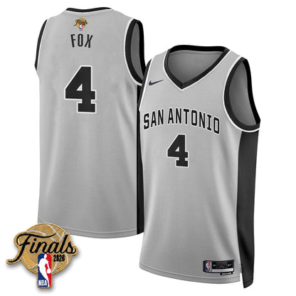 SAS 2026 NBA Western Conference Champions Vapor Jersey V2- Stitched-NQD