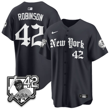 NYY 2026 Jackie Robinson Day Gothic Vapor Limited Jersey - Stitched-NQD
