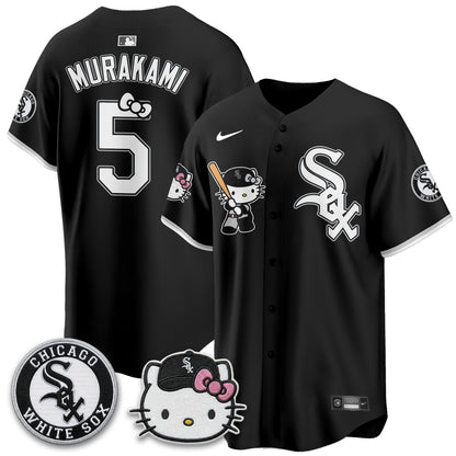 Chicago White Sox x Meow KT Vapor Jersey - Stitched-NQD