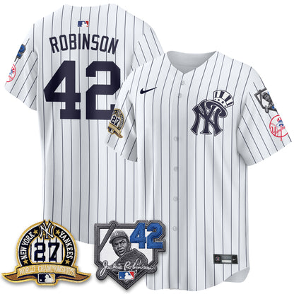 NYY 2026 Jackie Robinson Day Vapor Limited Gold Edition Jersey - All Stitched - V2-NQD