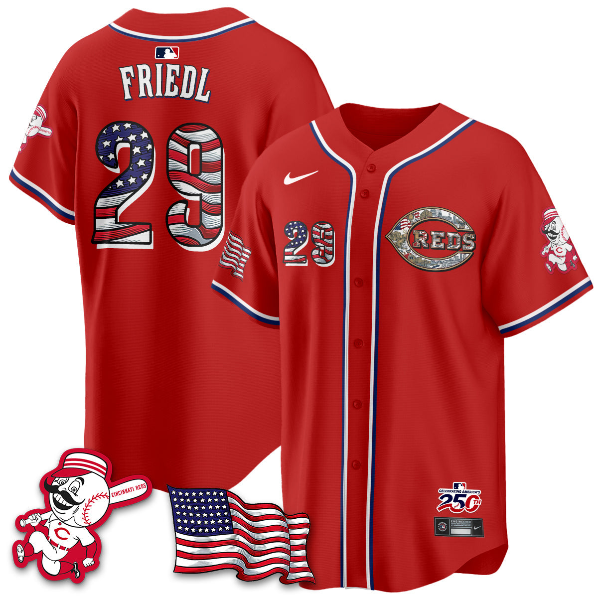 CIN 2026 Independence Day USA Vapor Limited Jersey - Stitched-NQD
