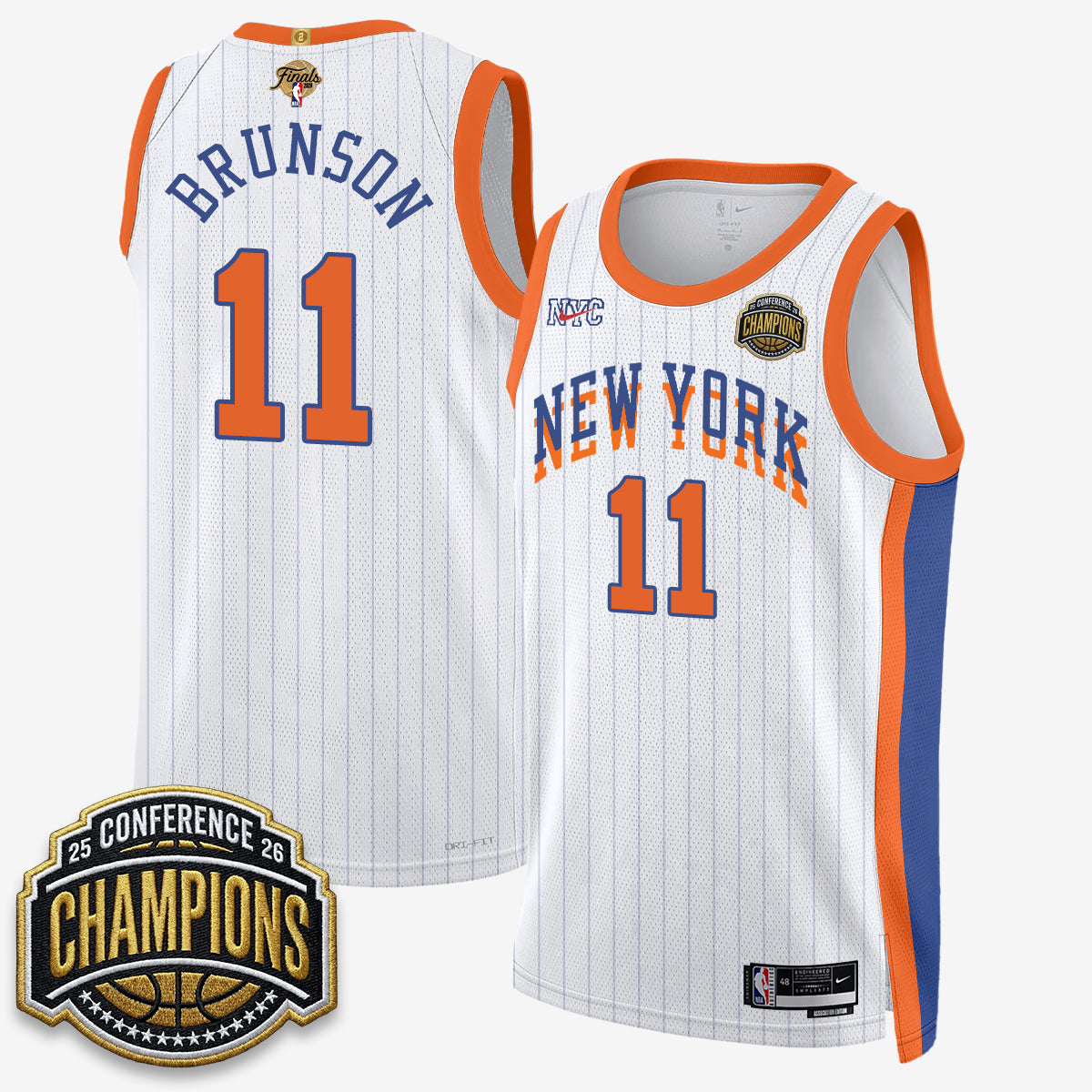 New York Knicks 2026 NBA Finals City Edition Jersey V3- Stitched